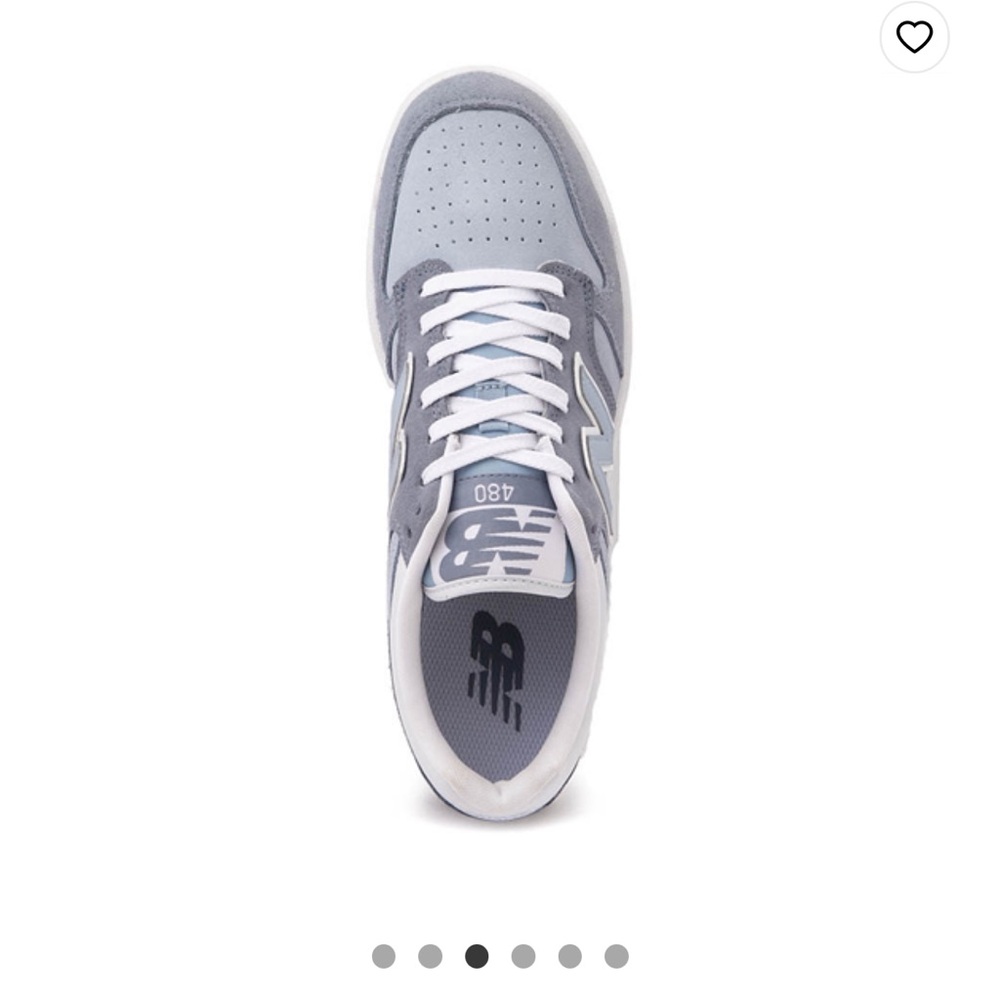 New Balance Blue and White Casual Sneakers - Picture 2 of 2